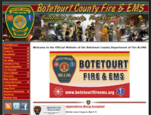 Tablet Screenshot of botetourtfireems.org